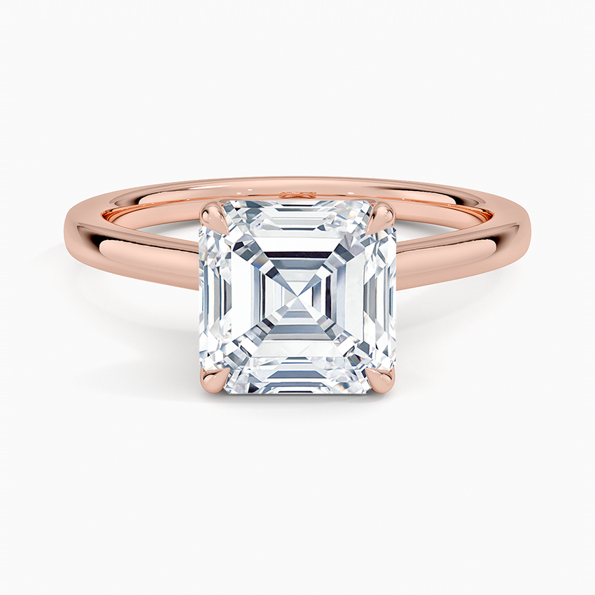 Elodie Cathedral Solitaire Ring in Platinum