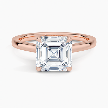Elodie Cathedral Solitaire Ring in Platinum