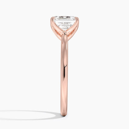 Elodie Cathedral Solitaire Ring in Platinum