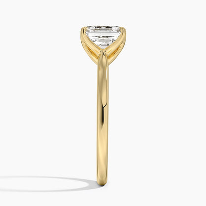 Elodie Cathedral Solitaire Ring in Platinum