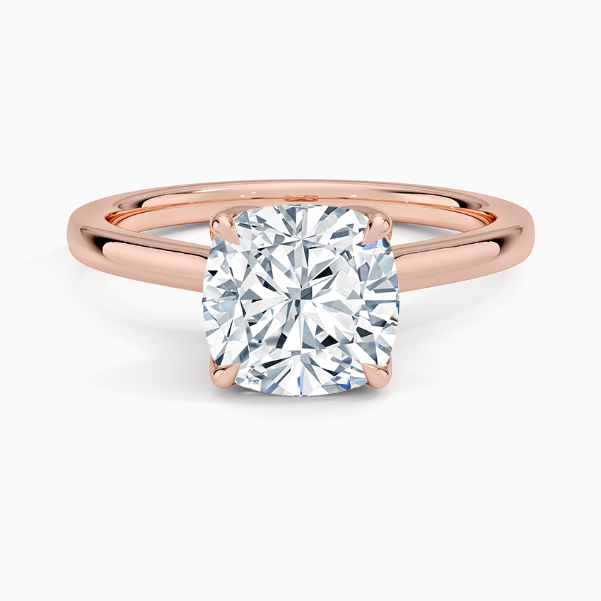 Elodie Cathedral Solitaire Ring in Platinum