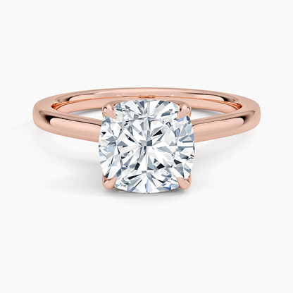 Elodie Cathedral Solitaire Ring in Platinum