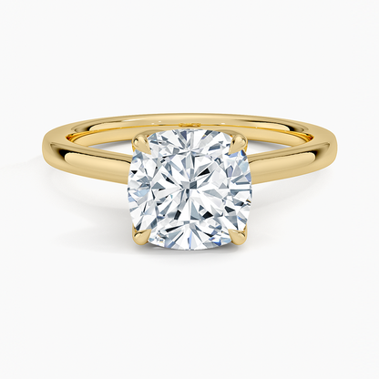 Elodie Cathedral Solitaire Ring in Platinum