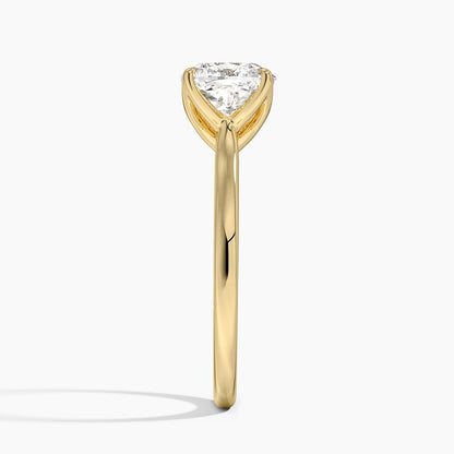 Elodie Cathedral Solitaire Ring in Platinum