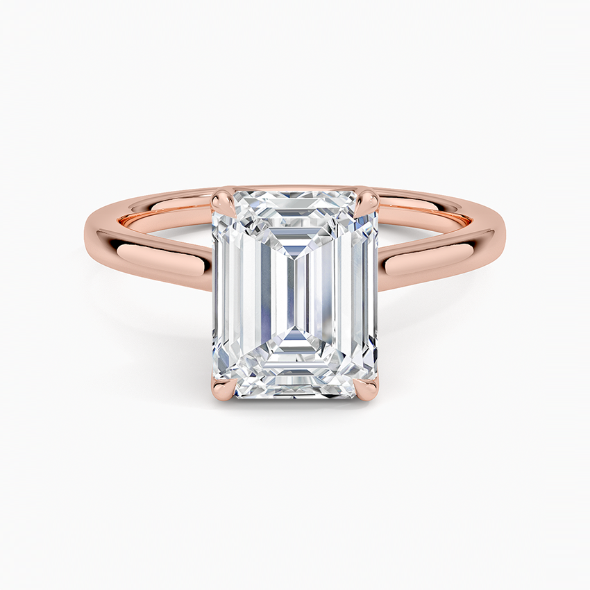Elodie Cathedral Solitaire Ring in Platinum