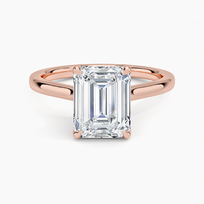 Elodie Cathedral Solitaire Ring in Platinum