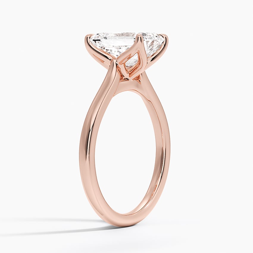 Elodie Cathedral Solitaire Ring in Platinum