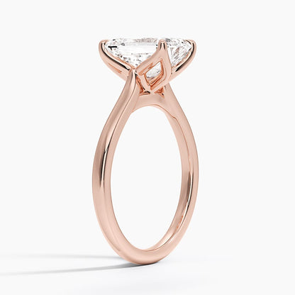 Elodie Cathedral Solitaire Ring in Platinum
