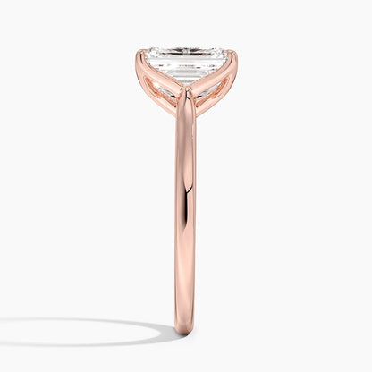 Elodie Cathedral Solitaire Ring in Platinum