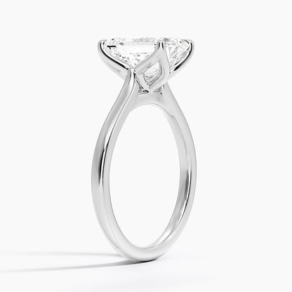 Elodie Cathedral Solitaire Ring in Platinum