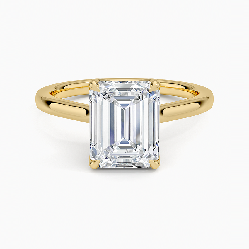 Elodie Cathedral Solitaire Ring in Platinum