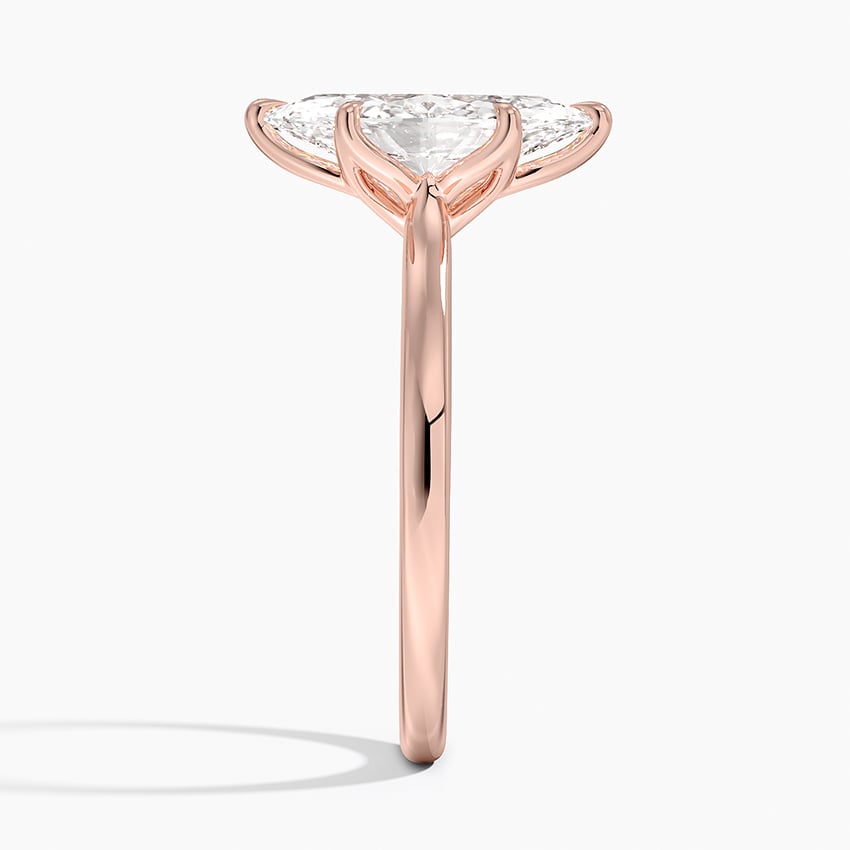 Elodie Cathedral Solitaire Ring in Platinum