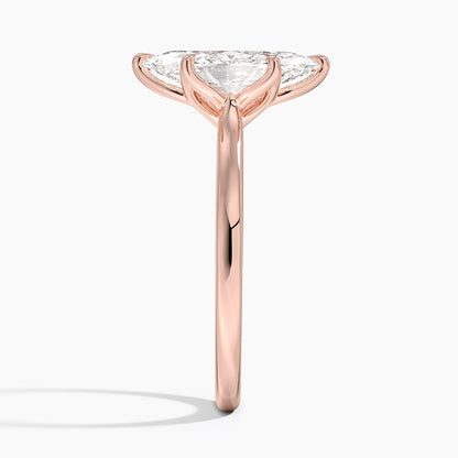 Elodie Cathedral Solitaire Ring in Platinum
