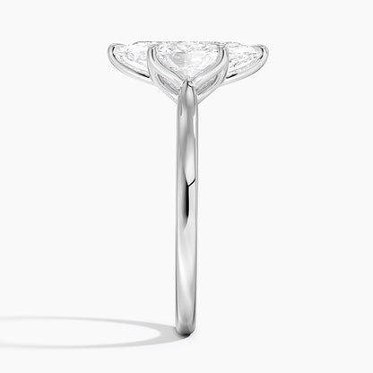 Elodie Cathedral Solitaire Ring in Platinum