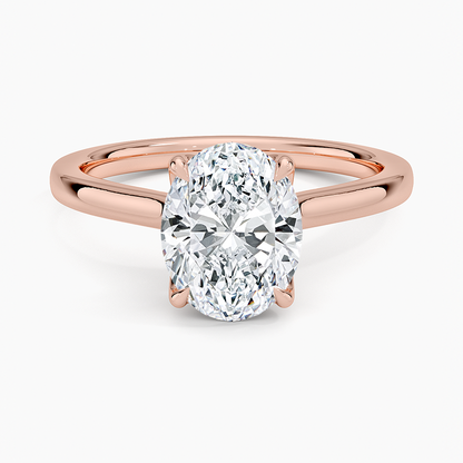 Elodie Cathedral Solitaire Ring in Platinum