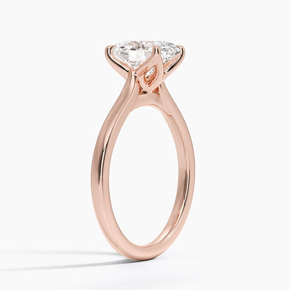 Elodie Cathedral Solitaire Ring in Platinum