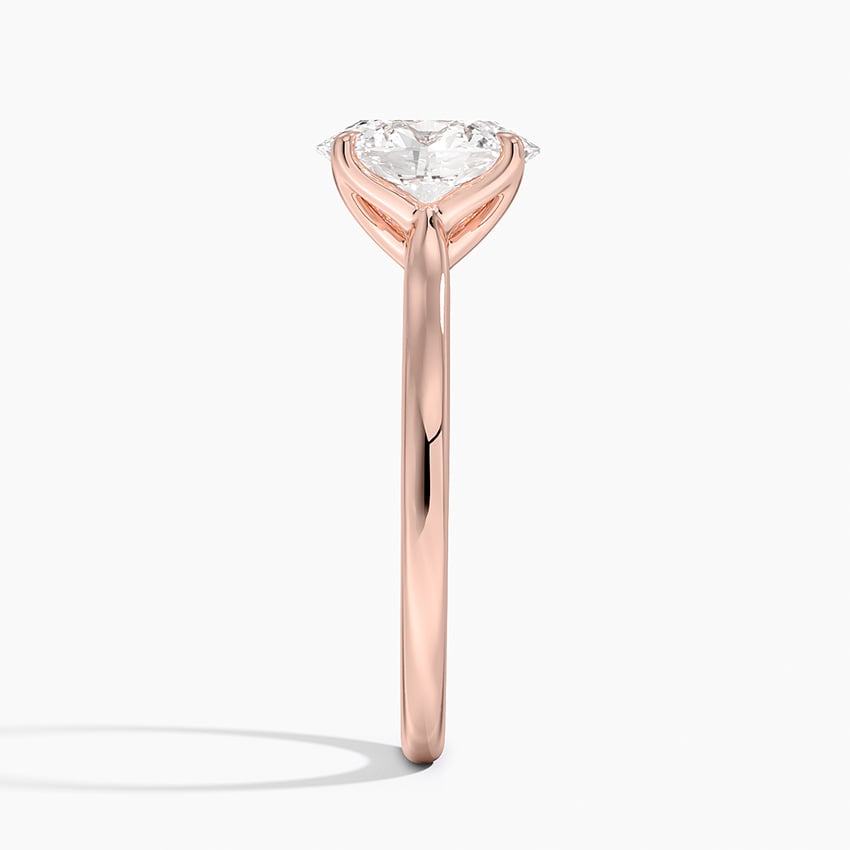 Elodie Cathedral Solitaire Ring in Platinum