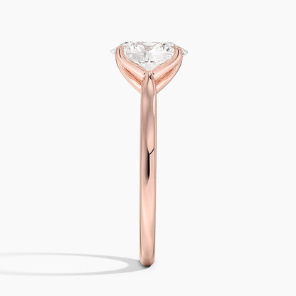 Elodie Cathedral Solitaire Ring in Platinum