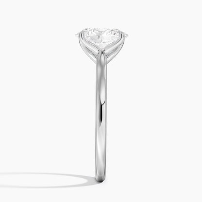 Elodie Cathedral Solitaire Ring in Platinum