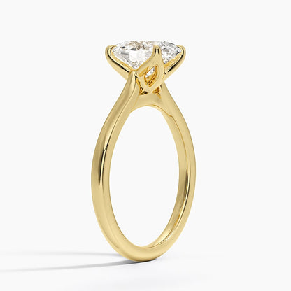 Elodie Cathedral Solitaire Ring in Platinum