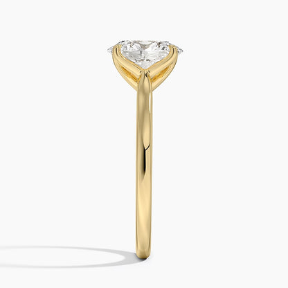 Elodie Cathedral Solitaire Ring in Platinum