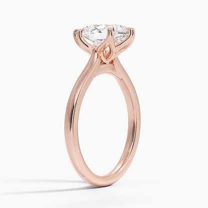 Elodie Cathedral Solitaire Ring in Platinum