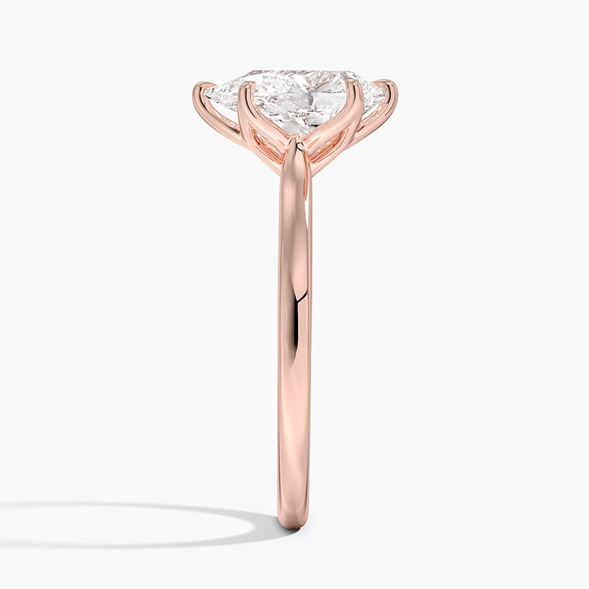 Elodie Cathedral Solitaire Ring in Platinum