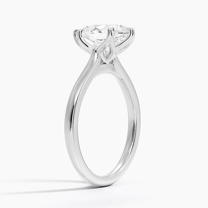 Elodie Cathedral Solitaire Ring in Platinum