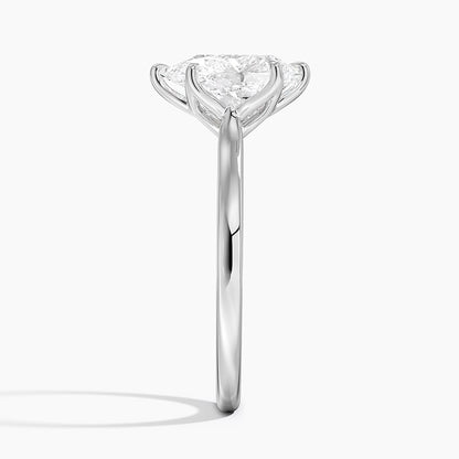 Elodie Cathedral Solitaire Ring in Platinum
