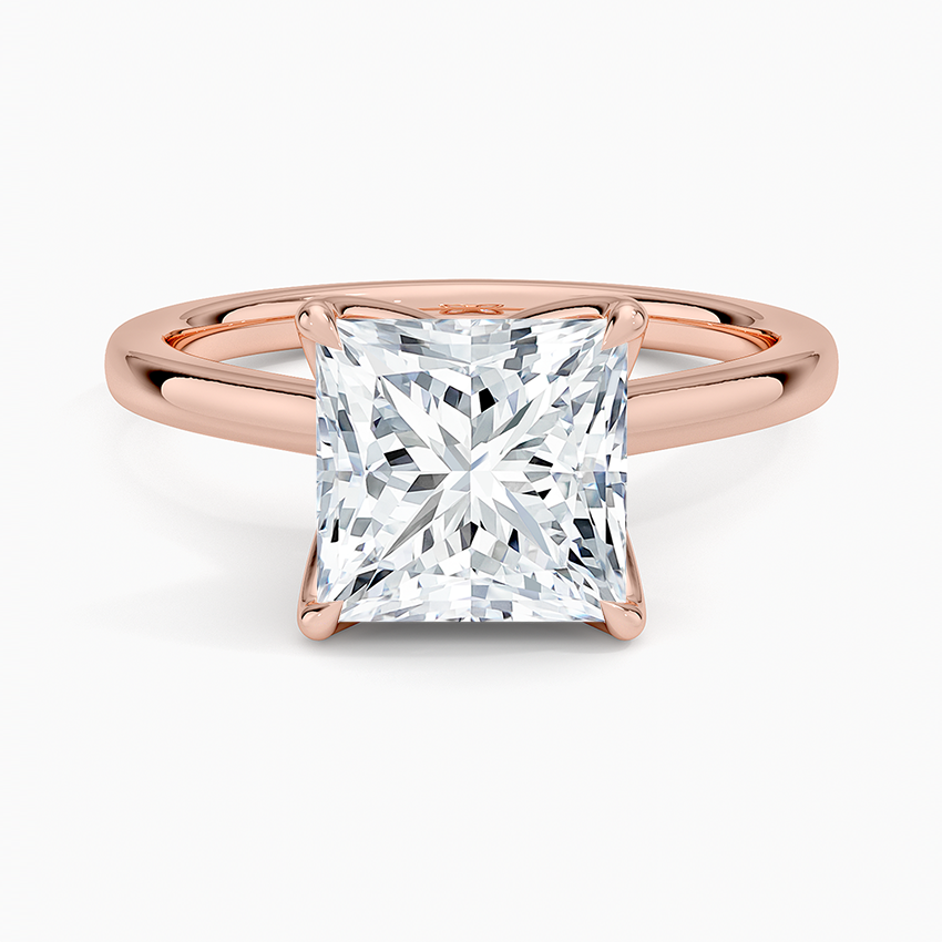 Elodie Cathedral Solitaire Ring in Platinum