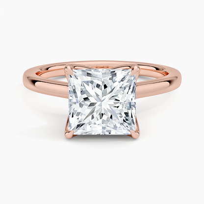 Elodie Cathedral Solitaire Ring in Platinum