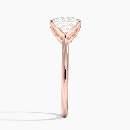 Elodie Cathedral Solitaire Ring in Platinum