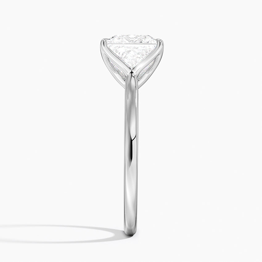 Elodie Cathedral Solitaire Ring in Platinum