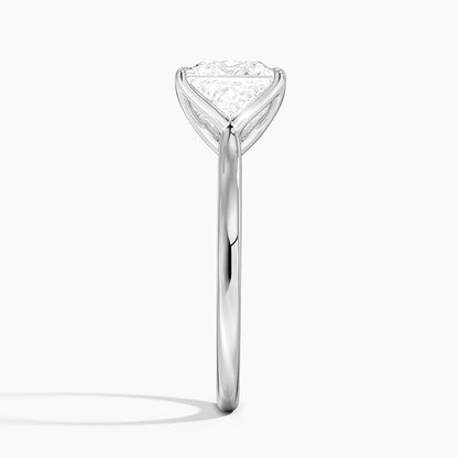 Elodie Cathedral Solitaire Ring in Platinum