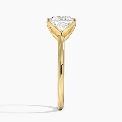 Elodie Cathedral Solitaire Ring in Platinum