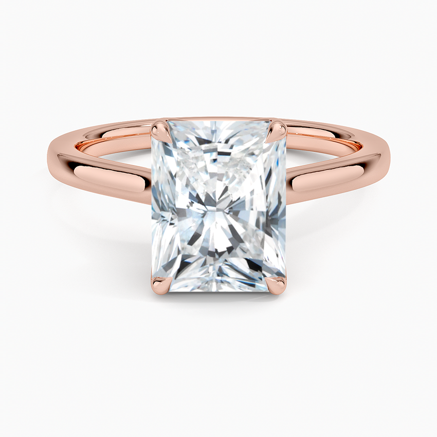 Elodie Cathedral Solitaire Ring in Platinum
