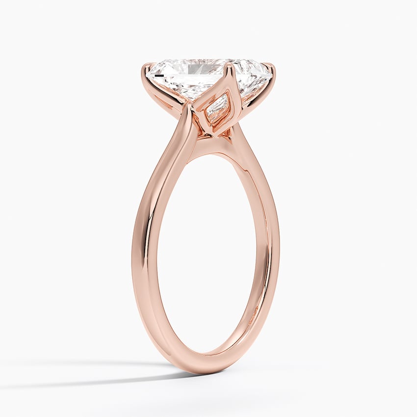 Elodie Cathedral Solitaire Ring in Platinum