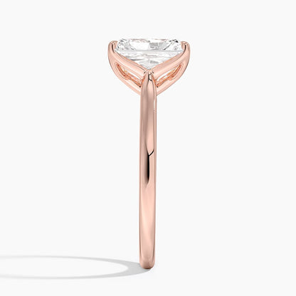 Elodie Cathedral Solitaire Ring in Platinum