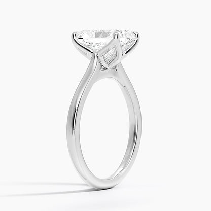 Elodie Cathedral Solitaire Ring in Platinum