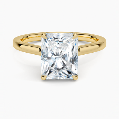 Elodie Cathedral Solitaire Ring in Platinum