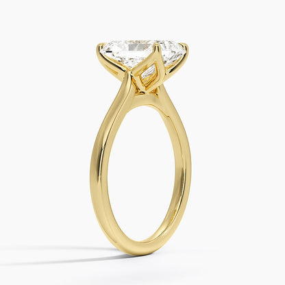 Elodie Cathedral Solitaire Ring in Platinum