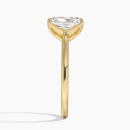 Elodie Cathedral Solitaire Ring in Platinum