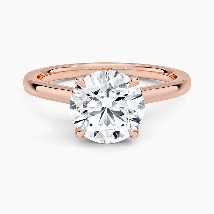 Elodie Cathedral Solitaire Ring in Platinum