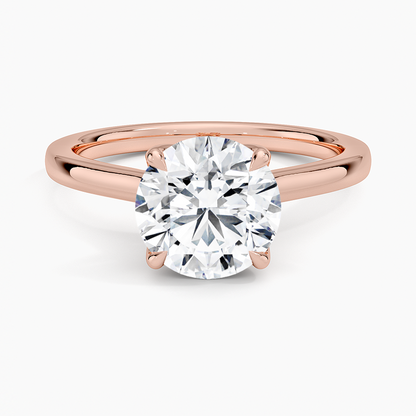 Elodie Cathedral Solitaire Ring in Platinum