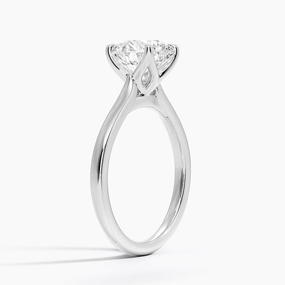 Elodie Cathedral Solitaire Ring in Platinum