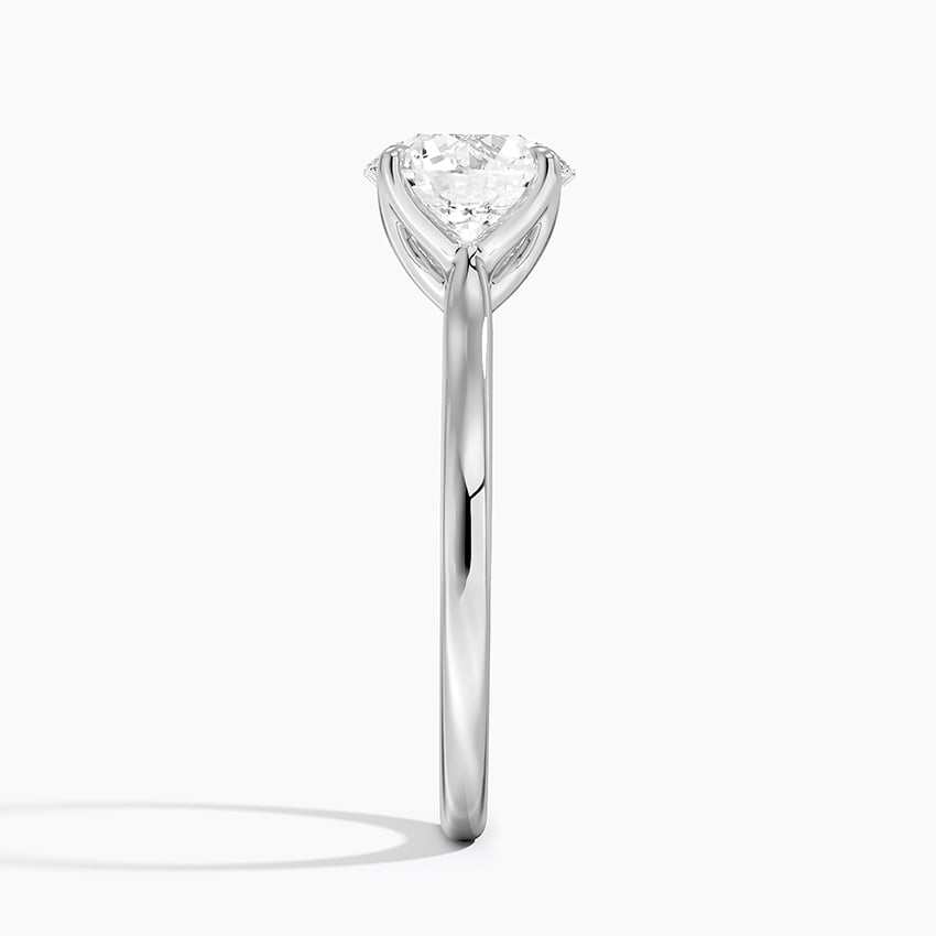 Elodie Cathedral Solitaire Ring in Platinum