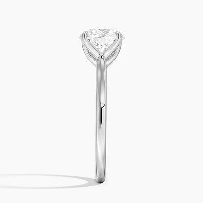 Elodie Cathedral Solitaire Ring in Platinum