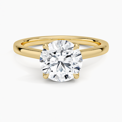 Elodie Cathedral Solitaire Ring in Platinum