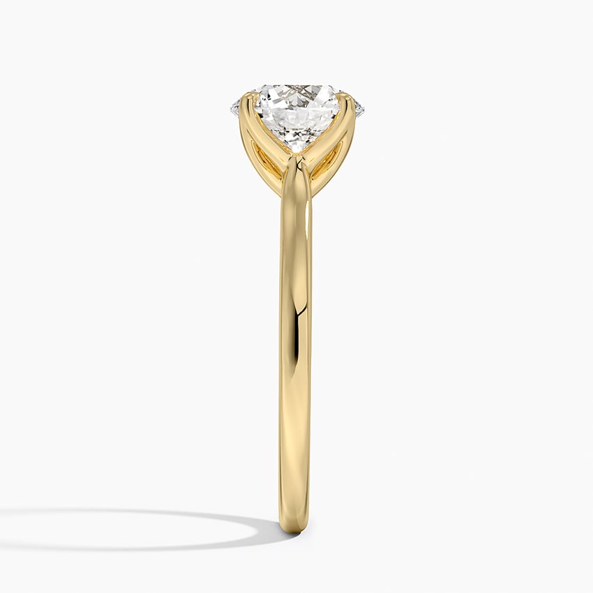 Elodie Cathedral Solitaire Ring in Platinum