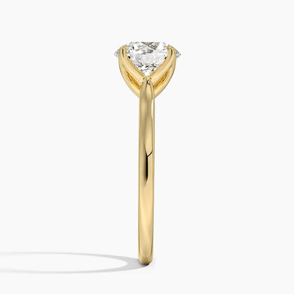 Elodie Cathedral Solitaire Ring in Platinum